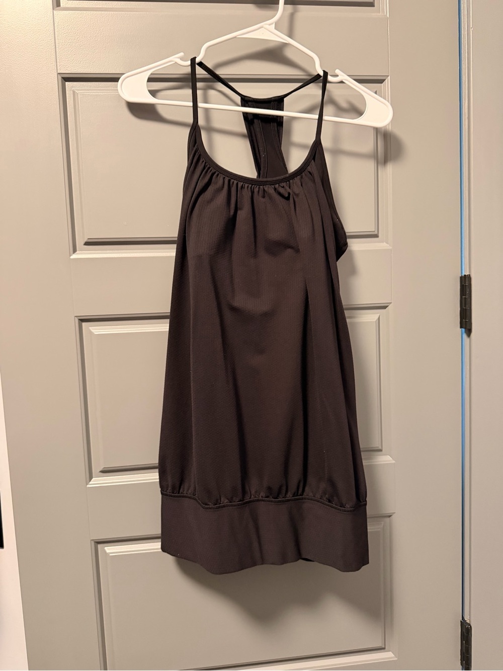 lululemon athletica No Limits Black Tank Racerback and Built-In Bra 10